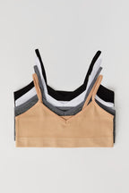 Girls Seamless Ribbed Bralette (4 Pack)