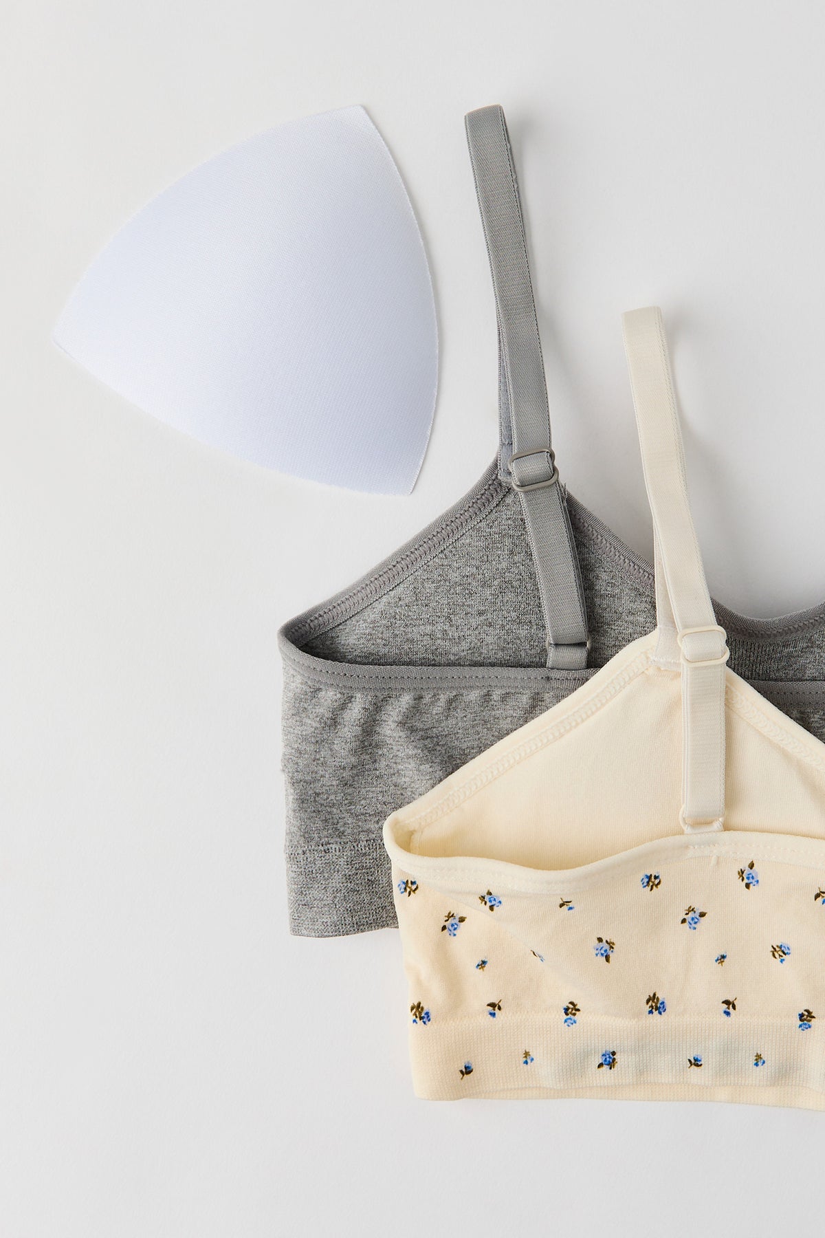 Vue alternative 2. Bralette sans couture unie et imprimée pour fille (Lot de 2)