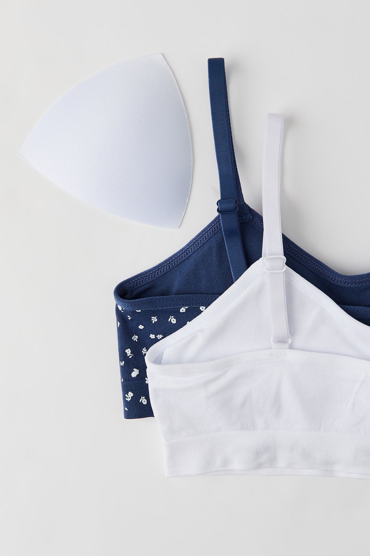 Vue alternative 2. Bralette sans couture unie et imprimée pour fille (Lot de 2)