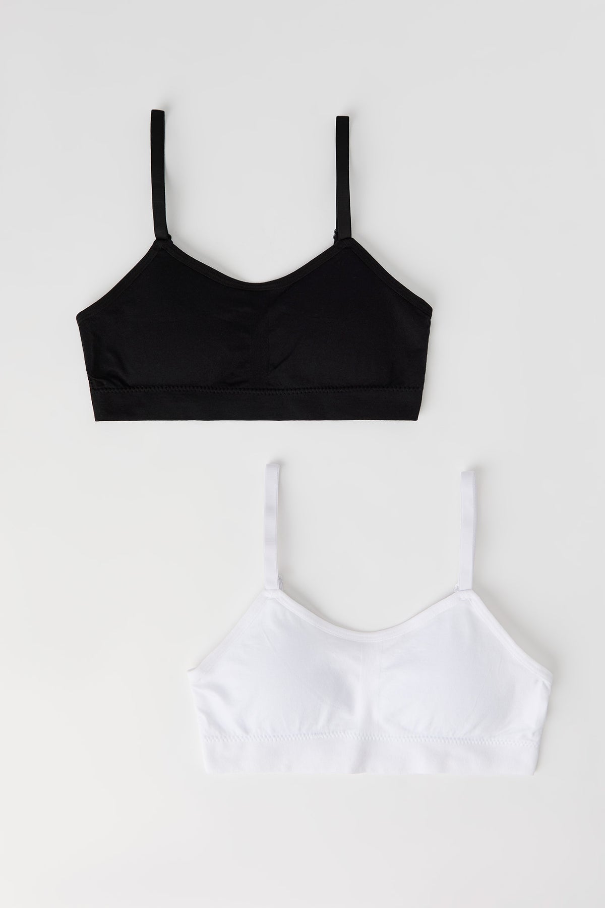Girls Seamless Bralette (2 Pack) - Black