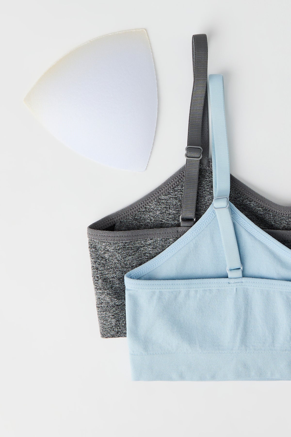 Alt View 2. Girls Seamless Bralette (2 Pack) - Blue