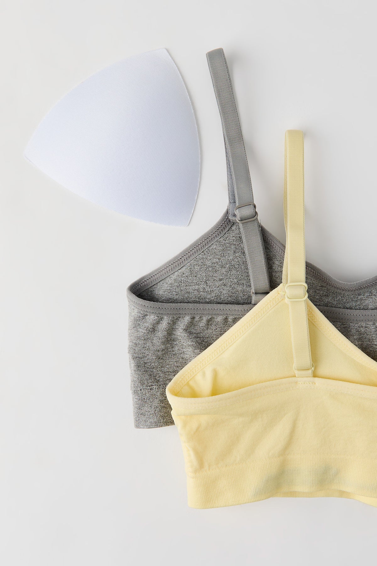 Alt View 2. Girls Seamless Bralette (2 Pack) - Yellow
