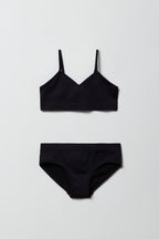 Ensemble avec camisole sans couture à soutien-gorge intégré et caleçon pour fille
