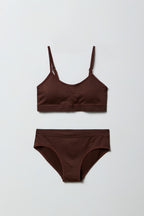 Ensemble avec bralette sans couture et caleçon pour fille