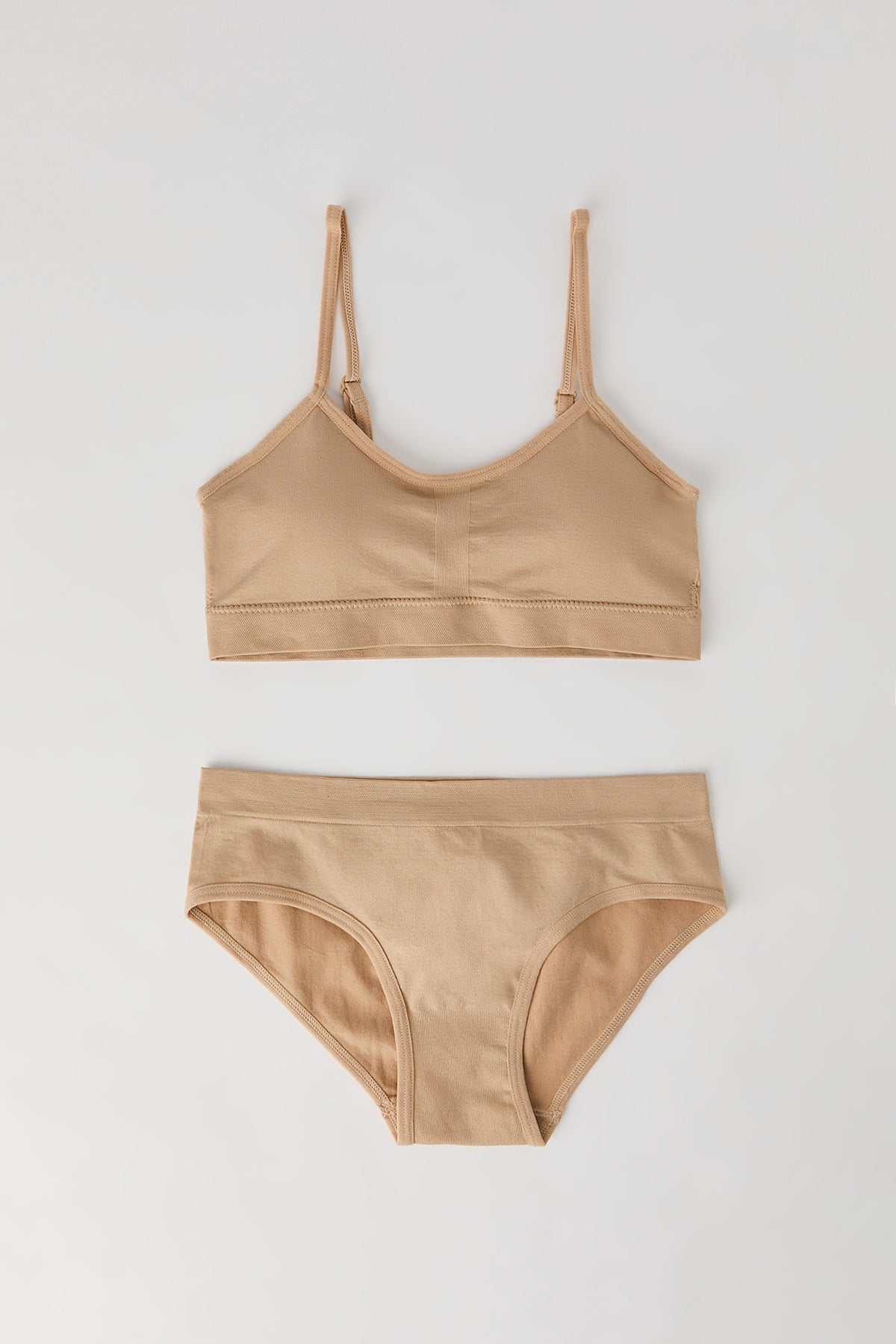 Ensemble avec bralette sans couture et caleçon pour fille