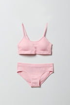 Ensemble avec bralette sans couture et caleçon pour fille