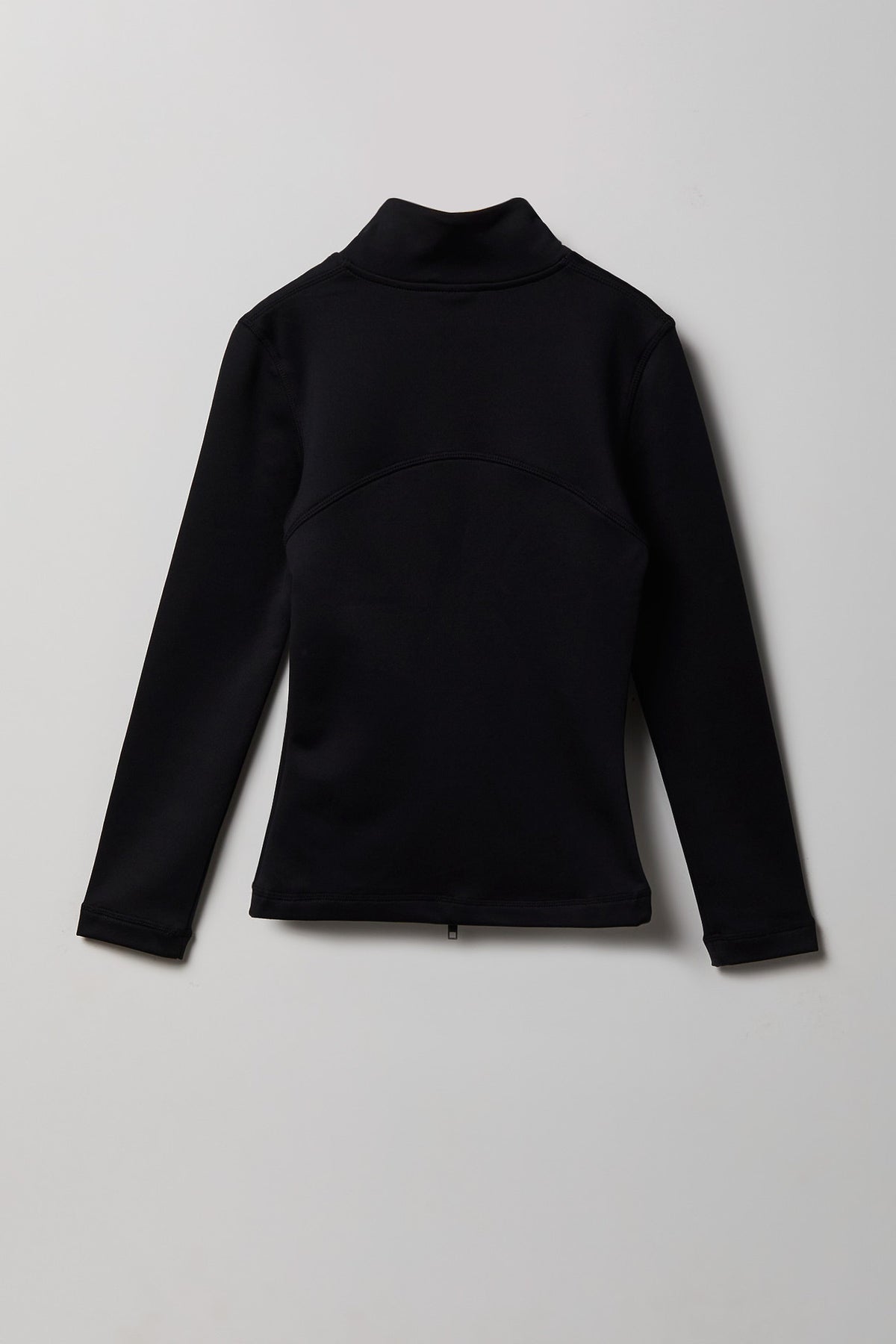 Alt View 2. Girls Active Fleece Lined Zip Jacket - Black