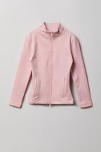 Girls Active Fleece Lined Zip Jacket
