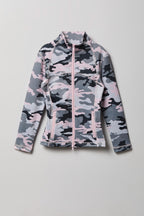 Girls Active Fleece Lined Zip Jacket