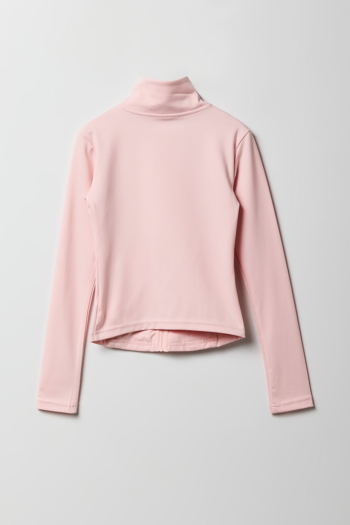 Alt View 2. Girls Active Zip-Up Jacket - Light Pink