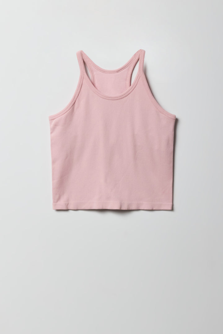 Girls Active Seamless Tank with Built-In Cups