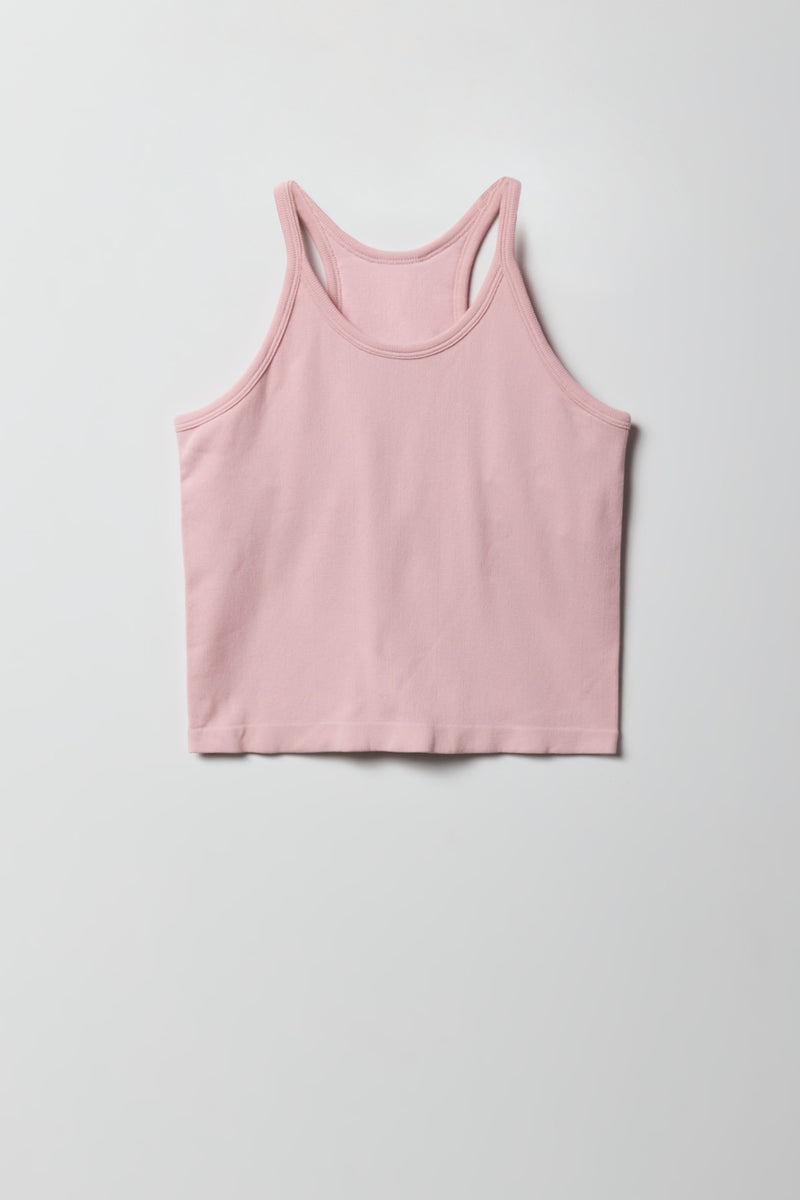 Girls Active Seamless Tank with Built-In Cups