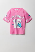 Jersey en filet imprimé pour fille