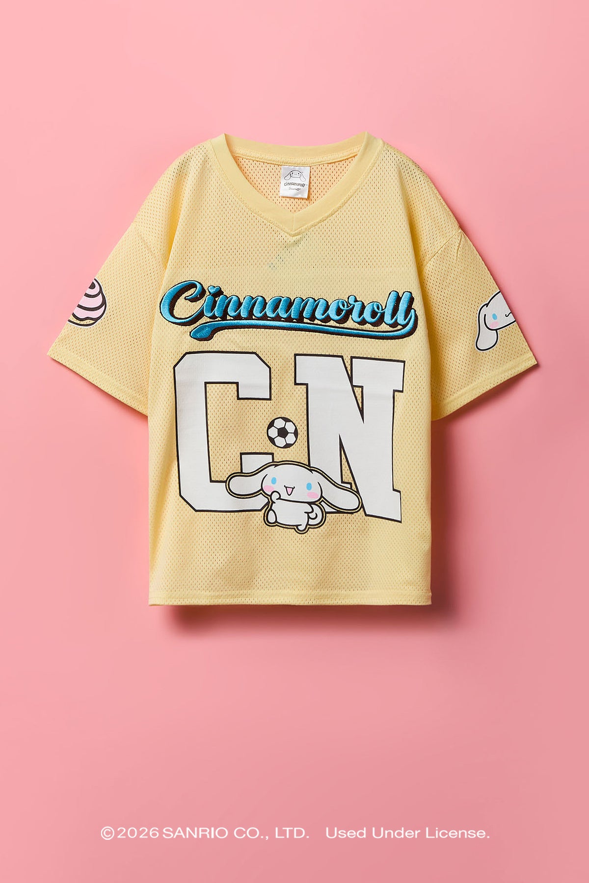 Cinnamoroll™ Girls Mesh Jersey - Pale Yellow