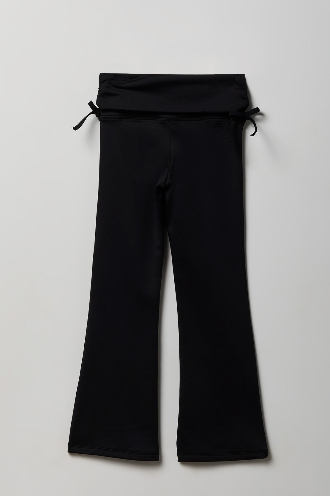 Alt View 2. Girls Active Fleece Lined Flare Legging - Black