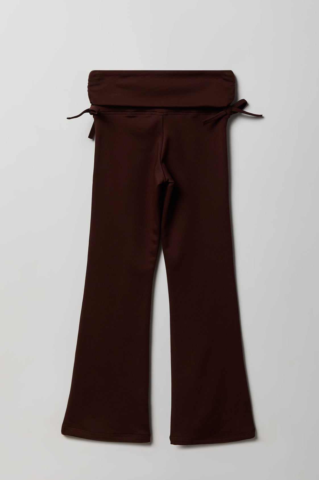 Alt View 2. Girls Active Fleece Lined Flare Legging - Brown