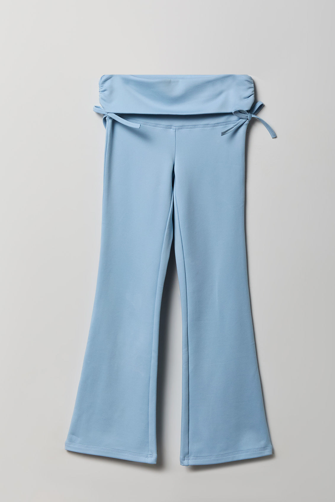 Girls Active Fleece Lined Flare Legging - Light Blue