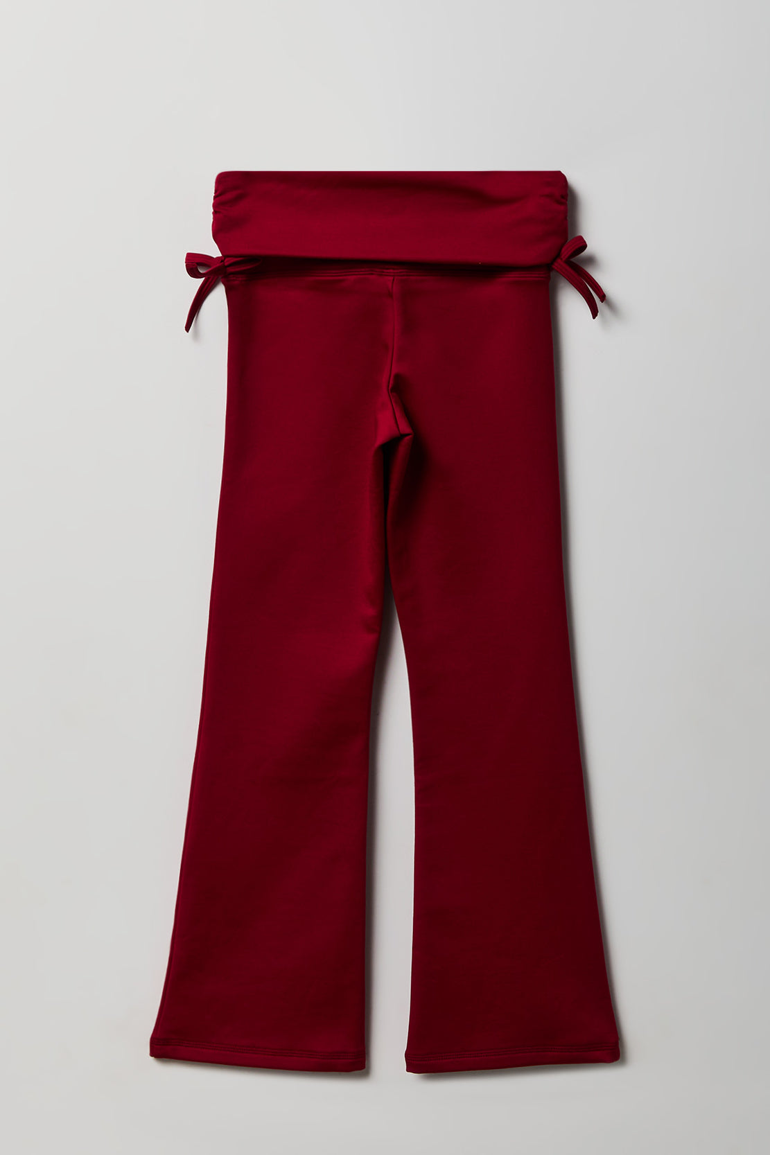 Alt View 2. Girls Active Fleece Lined Flare Legging - Red