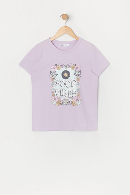 Girls Good Vibes Graphic T-Shirt – Urban Planet