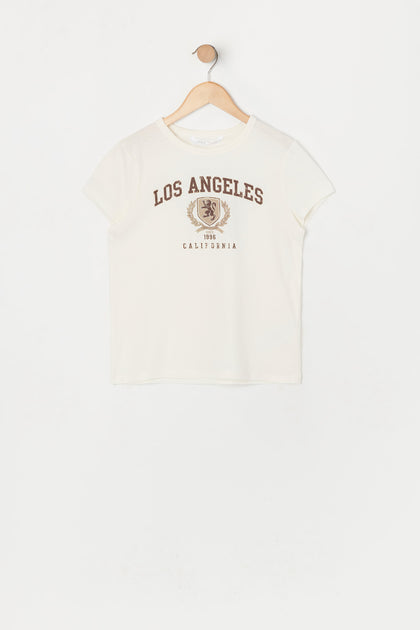 T-shirt à imprimé Los Angeles pour fille