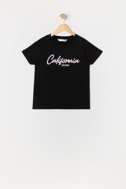 T-shirt à imprimé California Dreaming pour fille