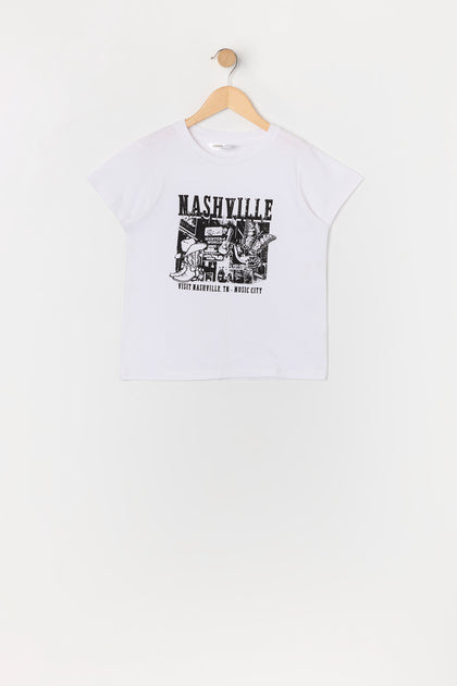 T-shirt à imprimé Nashville pour fille