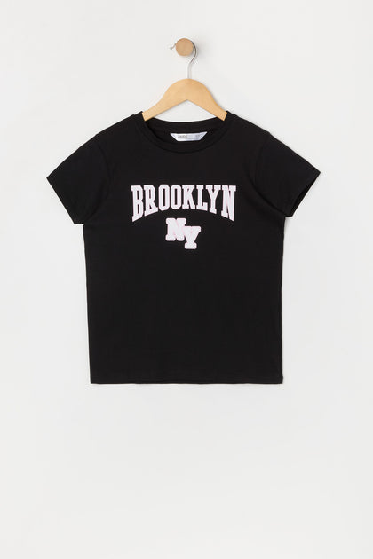 T-shirt à imprimé Brooklyn pour fille