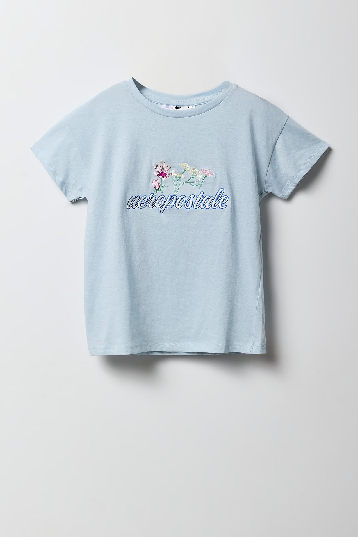 Girls Aeropostale Floral Embroidered T-Shirt