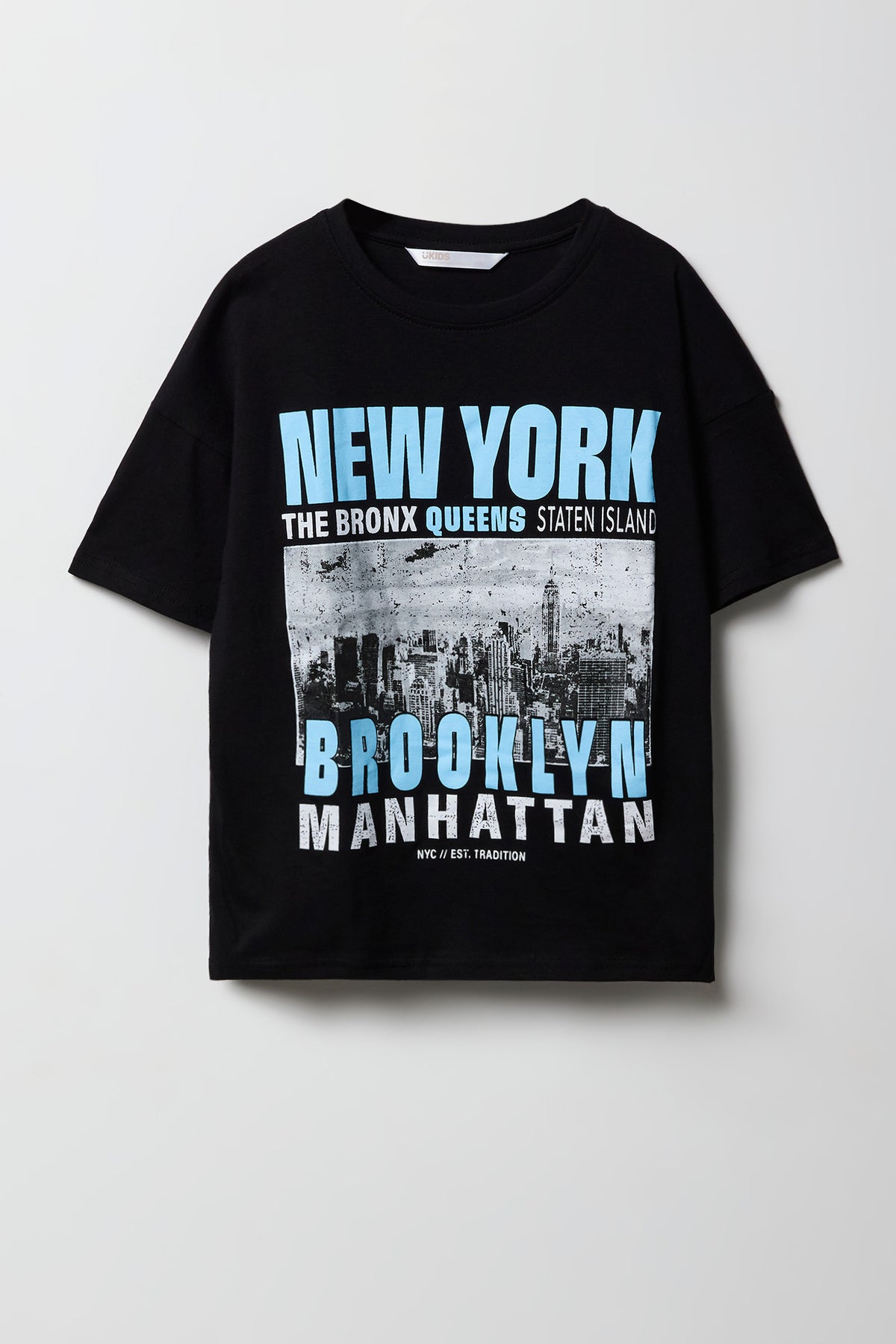 T-shirt surdimensionné à imprimé Destination pour enfants