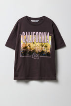 T-shirt surdimensionné à imprimé Destination pour enfants