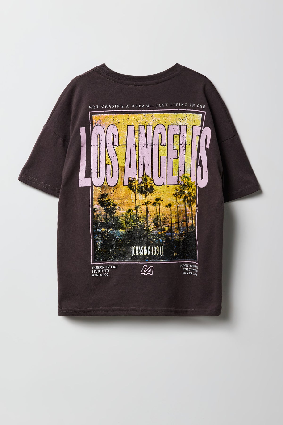 Vue alternative 2. T-shirt surdimensionné à imprimé Destination pour enfants