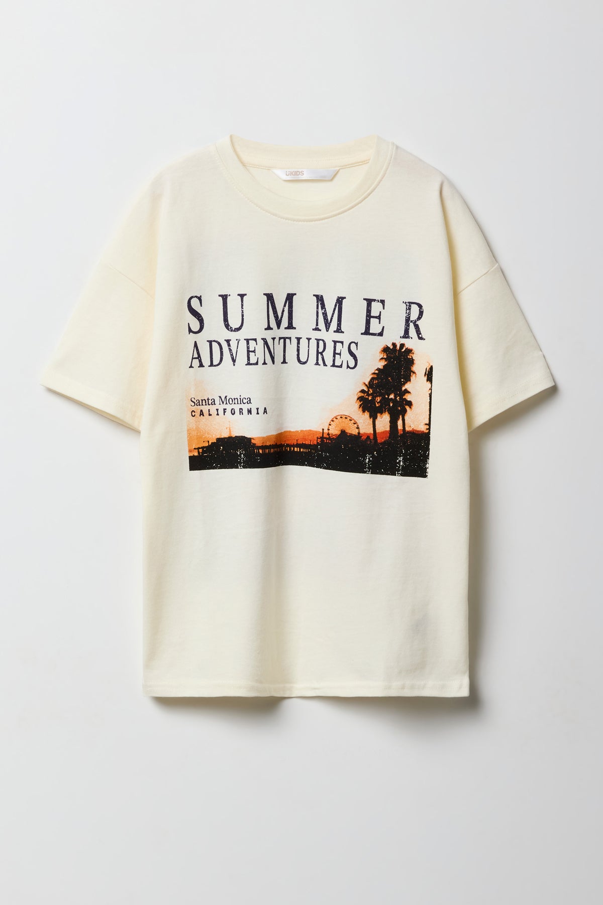 T-shirt surdimensionné à imprimé Destination pour enfants