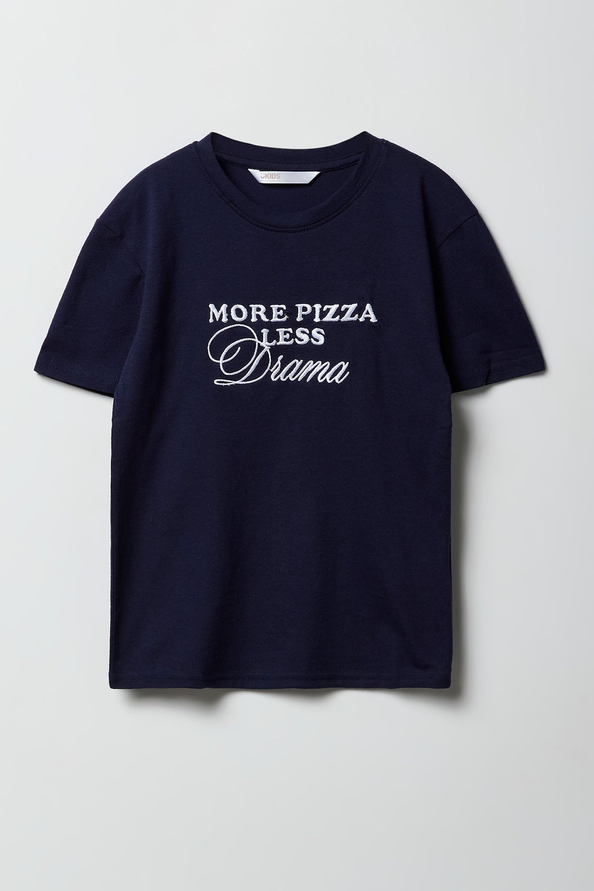 T-shirt à broderie More Pizza pour filles