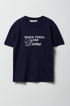 T-shirt à broderie More Pizza pour filles