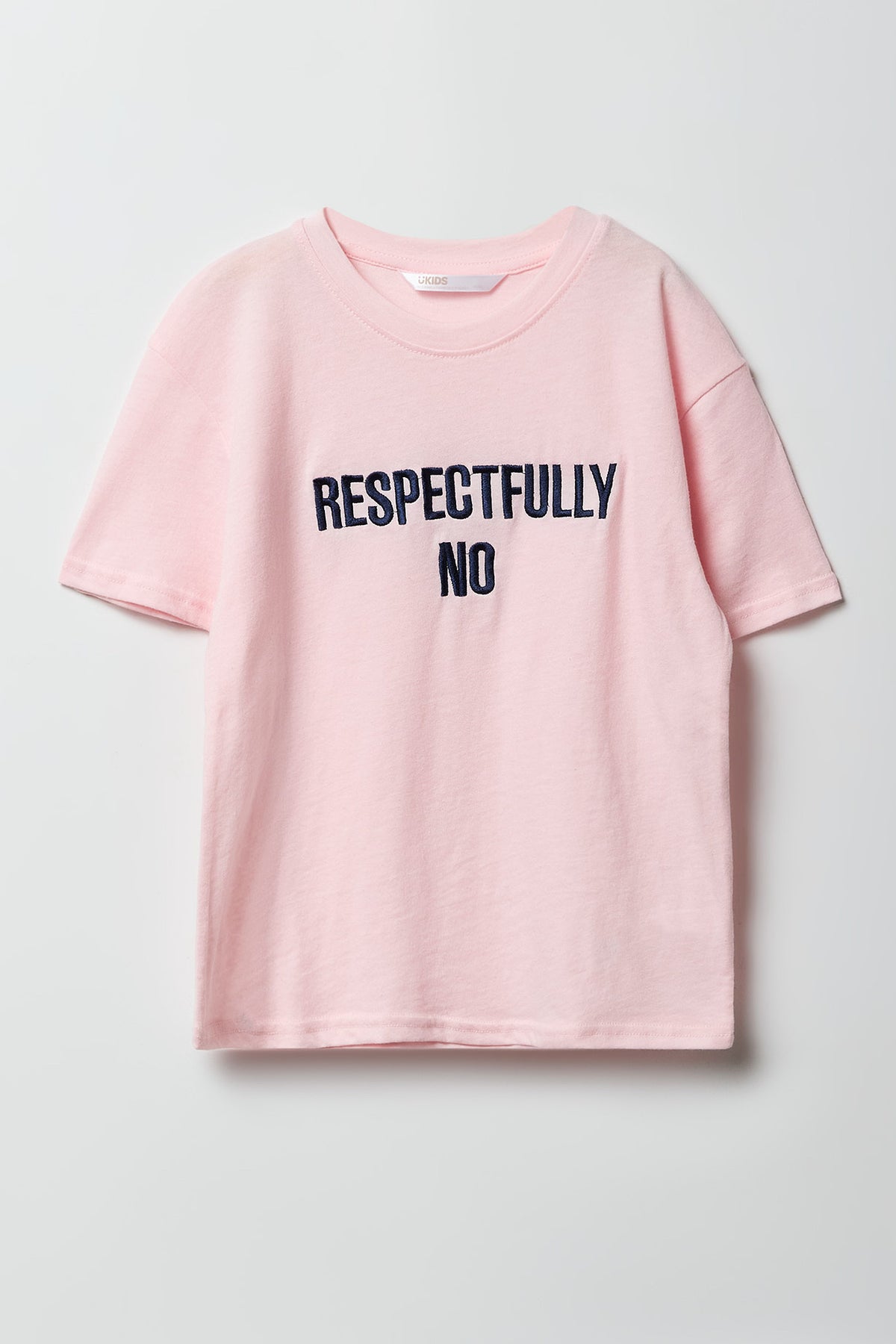 T-shirt à motif Respectfully No pour filles