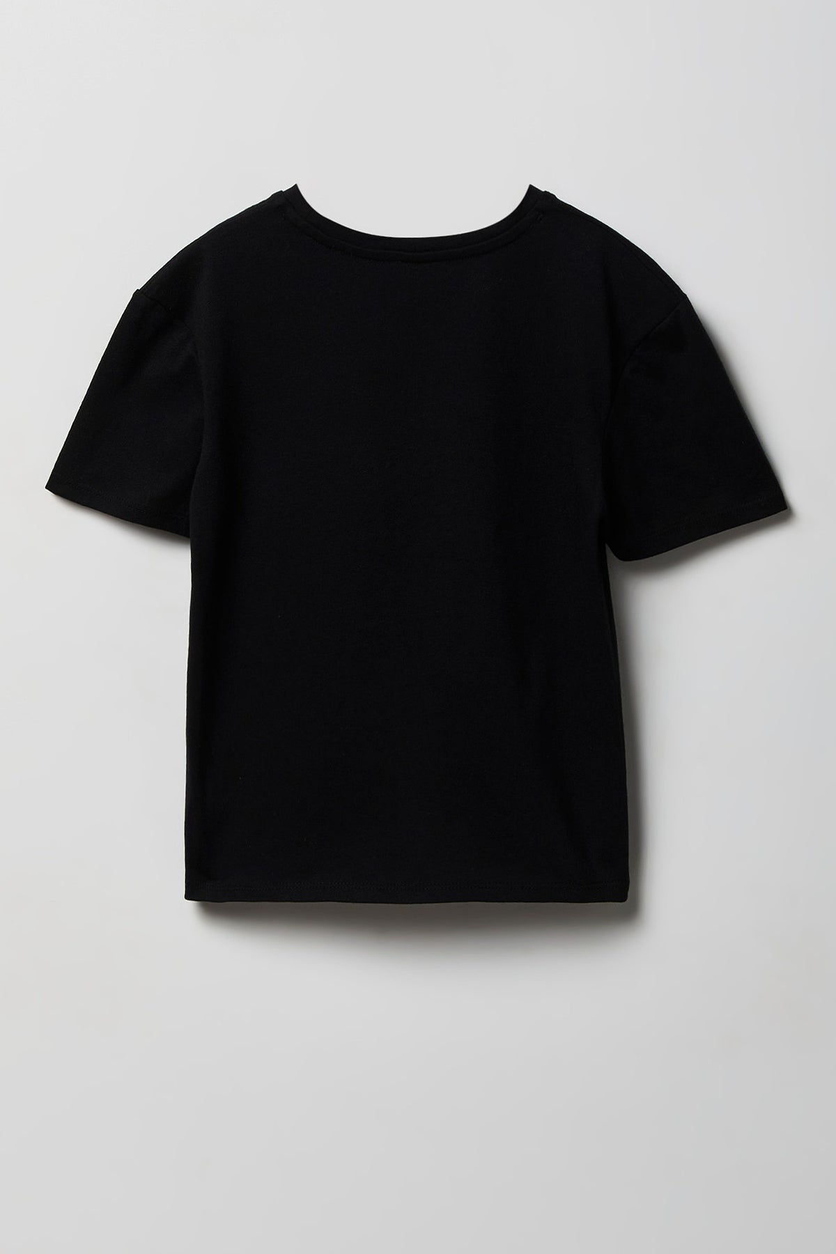Alt View 2. Girls Luxe Heavy Cotton Ball Graphic T-Shirt - Black
