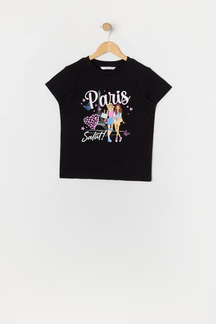 T-shirt à imprimé Paris Besties pour fille