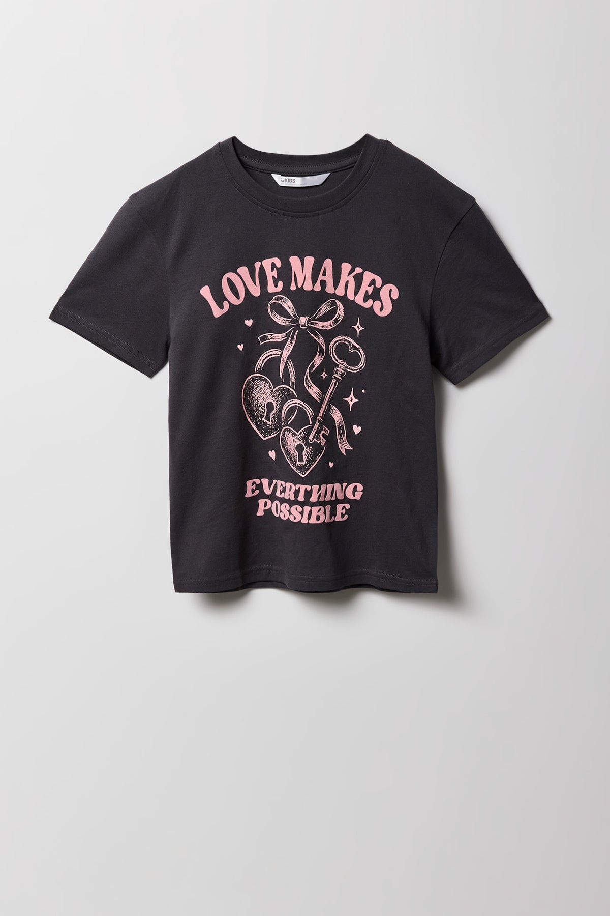 Vue alternative 2. T-shirt à imprimé en relief pour fille