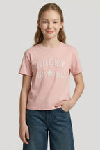T-shirt avec empiècement pour fille