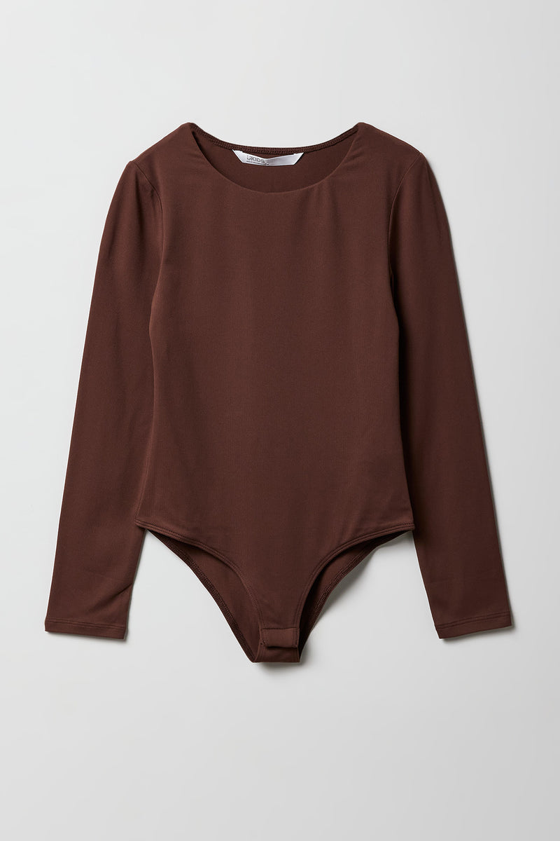 Girls Crewneck Long Sleeve Bodysuit