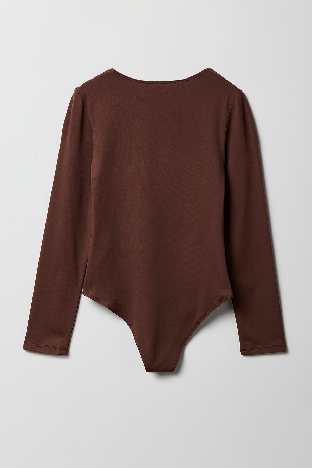 Alt View 2. Girls Crewneck Long Sleeve Bodysuit - Brown
