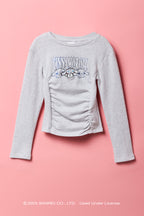 Haut à manche longue côtelé cintré Cinnamoroll™ pour filles