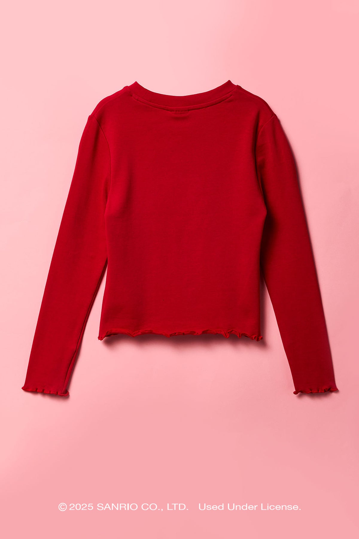 Vue alternative 2. Haut à manches longues avec imprimé Hello Kitty® et ourlet volanté pour fille