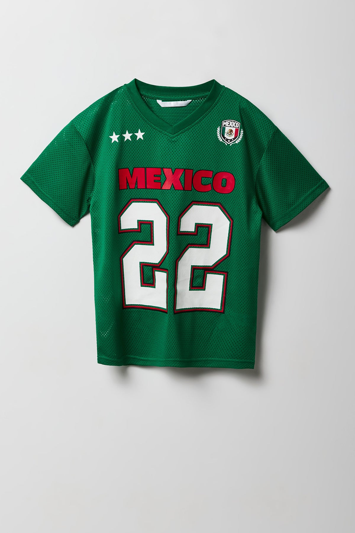 Alt View 3. Kids Mexico Mesh Jersey - Green