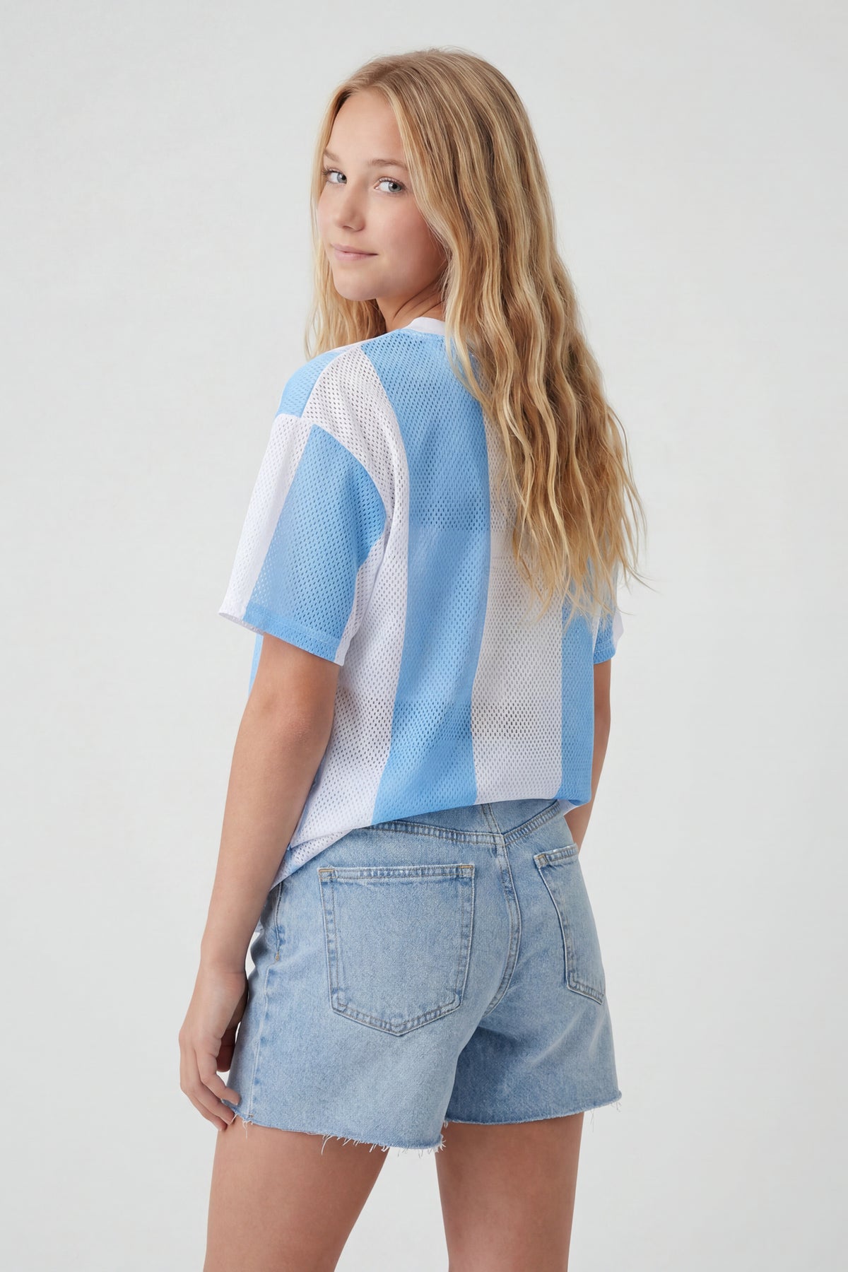 Vue alternative 2. Jersey en filet Argentina pour enfants