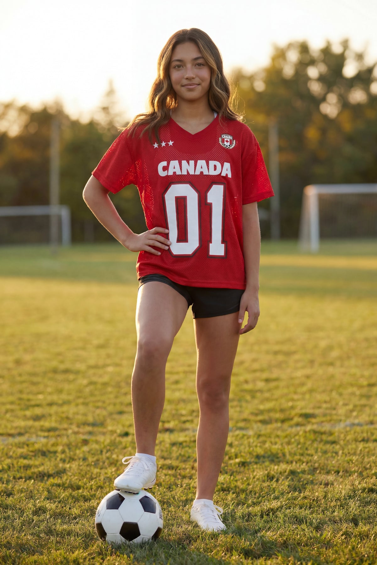 Kids Canada Mesh Jersey - Red