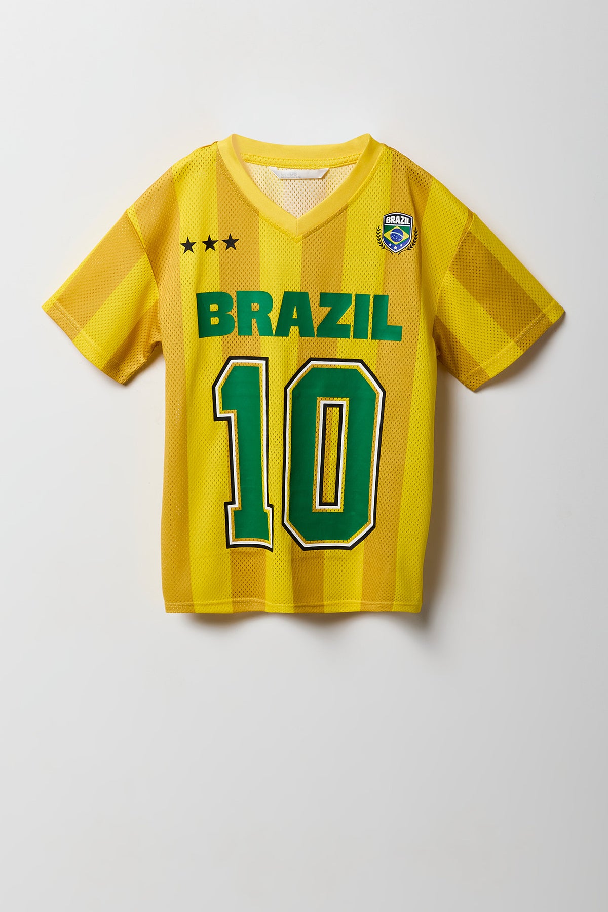 Alt View 3. Kids Brazil Mesh Jersey - Yellow