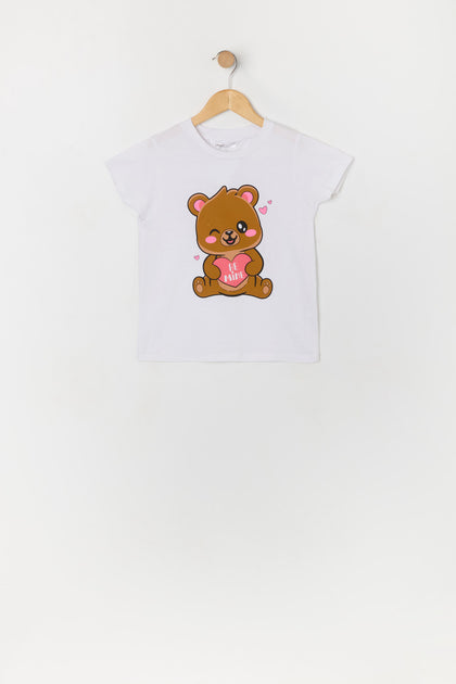 T-shirt à imprimé Valentines Be Mine pour fille