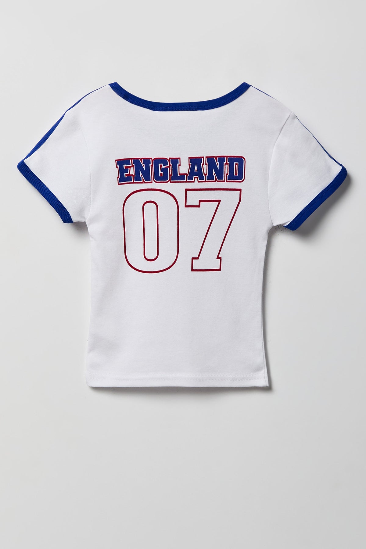 Alt View 4. Girls England Graphic Soccer T-Shirt - Ivory