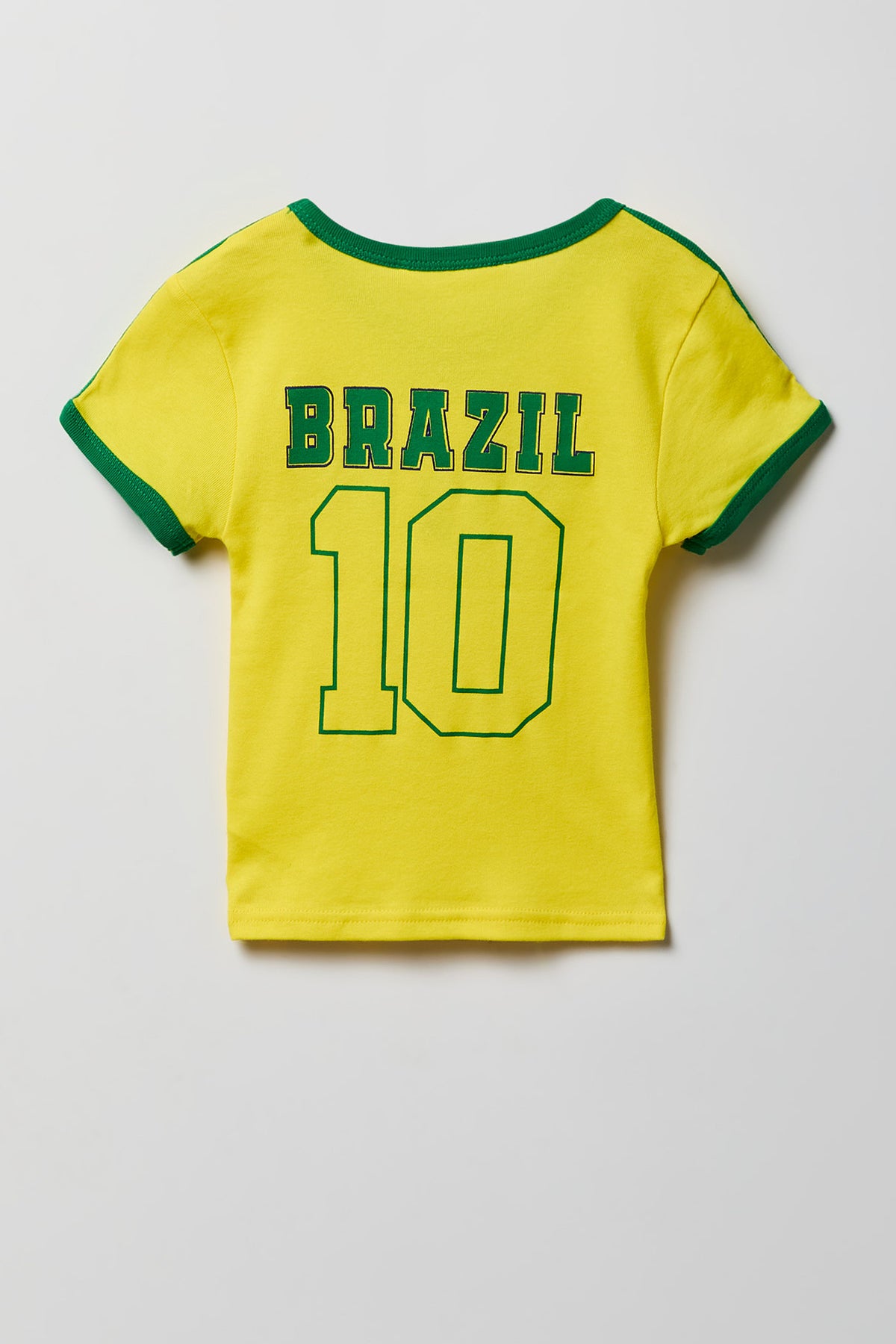 Vue alternative 4. T-shirt de soccer à imprimé Brésil pour enfant